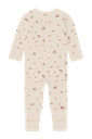 Kinderpyjama Overall aus Wolle geblümt 2