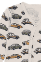 Kinderpyjama Overall aus Wolle Autos 3