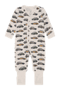 Kinderpyjama Overall aus Wolle Autos 4