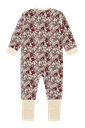 Wolle-Bambus Pyjama geblümt 2