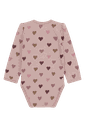 Wolle-Bambus Langarmbody Herzen 2