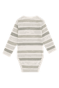 Gestreiftes Wolle-Bambus Langarmbody 2
