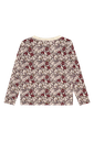 Wolle-Bambus Kinder-Langarmshirt Blumen 2