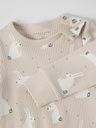 Weiches geripptes Body mit Häschen 2