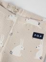 Gerippte Babyhose mit Häschen-Motiv 2