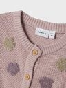 Baby Strickjacke mit Blumen 2