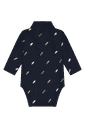 Baby Langarmbody mit Rakete Stickerei 2