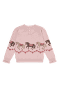 Mädchen Strickpullover mit Pferden 2