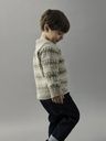 Rundhals Pullover mit Jacquard Muster 4