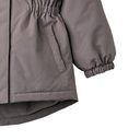 Taillerte wasserfeste Mädchen-Winterjacke unifarben 2