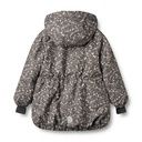 Warme wasserfeste Mädchen-Winterjacke geblümt 2