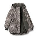 Warme wasserfeste Mädchen-Winterjacke geblümt 3