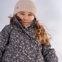 Warme wasserfeste Mädchen-Winterjacke geblümt 6