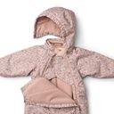 Warmer wasserfester Baby-Winteroverall geblümt 5