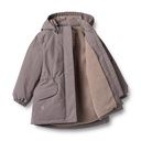 Warme wasserfeste Mädchen-Winterjacke unifarben 2