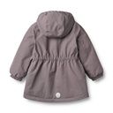 Warme wasserfeste Mädchen-Winterjacke unifarben 3