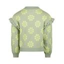 Süsser Mädchen Strickpulli mit Blumenjacquard 4