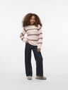 Rundhals Pullover mit Streifen 2