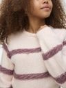 Rundhals Pullover mit Streifen 4