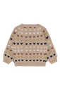 Baby-Strickjacke mit Herzjacquard 2