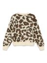 Rundhalspullover mit Leopardenmuster 2