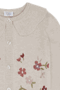 Mädchen Strickjacke mit Blumenstickerei 3
