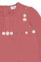 Mädchen Langarmshirt mit Blumenstickerei 3
