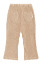 Bequeme Mädchen Velours Hose mit Herztaschen 2