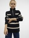 Strickpullover mit Stehkragen gestreift 5