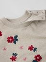 Mädchen Sweatshirt mit gestickten Blumen 4