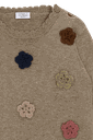 Baby-Strickpullover mit Blumen 3