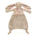 Schnuffeltuch Stofftier Hase geblümt 2