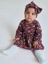 Langärmliges Baby-Kleid mit Blumen 2