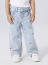 Weite Mädchenjeans mit Herzstickerei 5