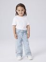 Weite Mädchenjeans mit Herzstickerei 6