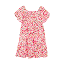 Mädchen Rüschen-Kleid geblümt 2