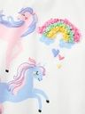 Mädchen Langarmshirt mit Einhornmotiv 2