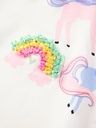 Mädchen Langarmshirt mit Einhornmotiv 3