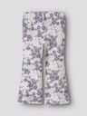 Geblümte Mädchen Leggings mit Schlag gerippt 2