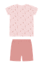 Kurzes Bambus Kinder-Pyjama mit Alloverprint 2