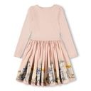 Mädchen-Kleid langarm niedliche Tiere 2