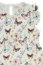Kurzes Baby-Pyjama aus Bambus Schmetterling 3