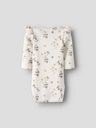 Langarmbody gerippt mit Blumen 2