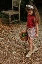 Mädchen-Shorts mit Blätter-Print 3