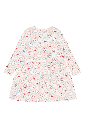 Mädchen Langarmkleid mit Kirschen 2