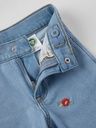 Weite Mädchen-Jeans Sally mit Blumenstickerei 3