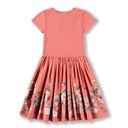 Mädchenkleid kurzarm mit Muschel-Print 2