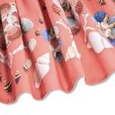 Mädchenkleid kurzarm mit Muschel-Print 4