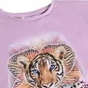 Mädchen T-Shirt mit Tiger-Blumen-Print 3