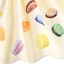 Ärmelloses Mädchenkleid mit Macarons-Print 5